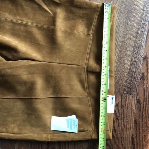 High-Rise Stevie Faux-Suede Ponte-Knit Pants New - Picture 6 of 8